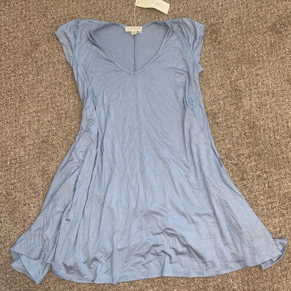 Light blue flow dress
